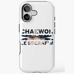 Chaewon LE Serafim Name Overlay iPhone Tough Case