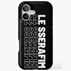 LE SSERAFIM Typography iPhone Tough Case