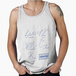 Design with the autographs of Le SSERAFIM Tank Top