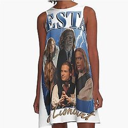 Lestat De Lioncourt 90s Graphic A-Line Dress