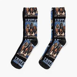 Lestat De Lioncourt Retro Graphic Socks