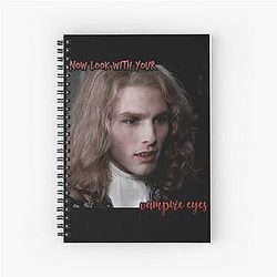 Vintage IWTv Lestat De Lioncourt Vampire Eyes Quote 90s Tom Cruise Post Punk Spiral Notebook