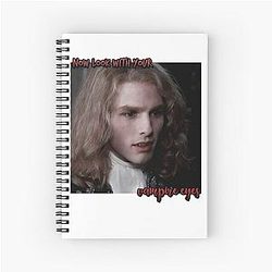 Bravery Strong Lestat De Lioncourt Vampire Eyes Quote 90's Tom Cruise Cool Gifts Spiral Notebook