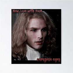 Vintage Twlv Lestat De Lioncourt Vampire Eyes Quote 90s Tom Cruise Post Punk Brad Poster