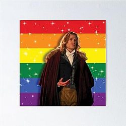 Lestat de Lioncourt Rainbow Flag Poster