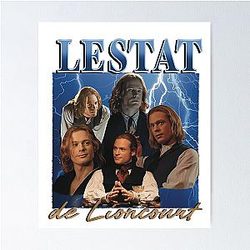 Lestat De Lioncourt 90s Retro Graphic Poster