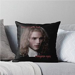 IWTV: Lestat De Lioncourt Vampire Eyes Quote Throw Pillow