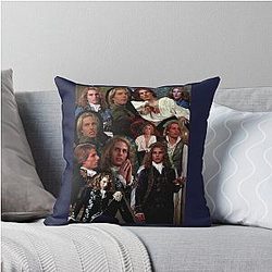 Collage of Tom Cruise as Lestat de Lioncourt Throw Pillow