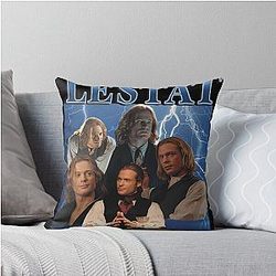 Lestat De Lioncourt Retro Graphic Throw Pillow