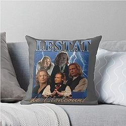 Lestat de Lioncourt 90s Graphic Throw Pillow