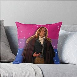 Lestat de Lioncourt Bisexual Flag Throw Pillow