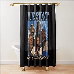 Lestat De Lioncourt 90s Retro Graphic Shower Curtain