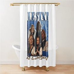 Lestat De Lioncourt Retro Graphic Shower Curtain