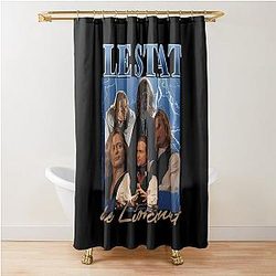 Lestat De Lioncourt 90s Retro Graphic Shower Curtain