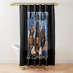Lestat De Lioncourt 90s Retro Graphic Shower Curtain