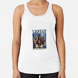 Lestat De Lioncourt Retro Graphic Racerback Tank Top