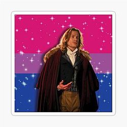 Lestat de Lioncourt Bisexual Flag Sticker