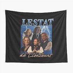 Lestat De Lioncourt Retro Graphic Tapestry