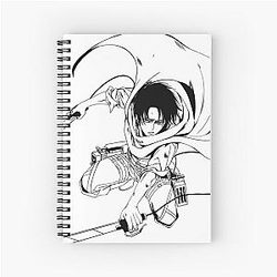 Levi Ackerman Spiral Notebook