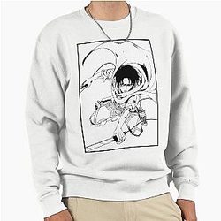 Levi Ackerman Border Pullover Sweatshirt
