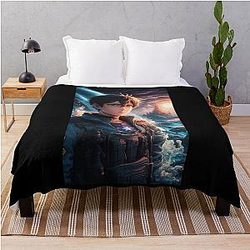 Levi Ackerman anime throw blanket