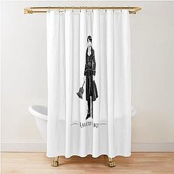 Levi Ackerman - Silhouette Design Manga Anime Merch Shower Curtain