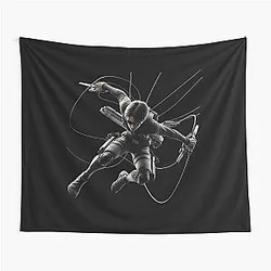 Levi Ackerman Precision Blade Attack Tapestry