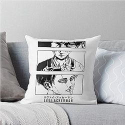 Levi Ackerman Attack Throw Pillow