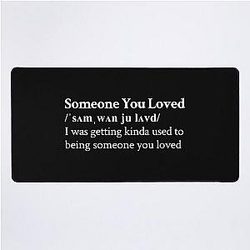Lewis Capaldi Aesthetic Lyrics Desk Mat