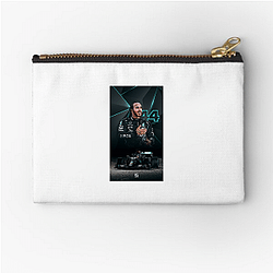Lewis Hamilton started kart racing at eight Lewis Hamilton Zipper Pouches