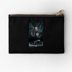 Lewis Hamilton started kart racing at eight Lewis Hamilton Zipper Pouches