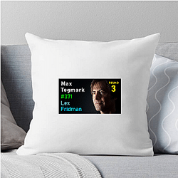 Lex Fridman Podcast discusses science Lex Fridman Podcast Pillows Cover