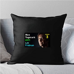 Lex Fridman Podcast discusses science Lex Fridman Podcast Pillows Cover
