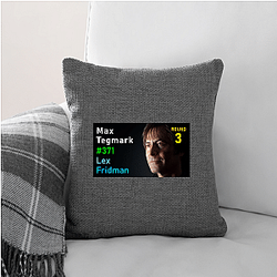 Lex Fridman Podcast discusses science Lex Fridman Podcast Pillows Cover