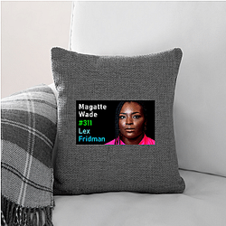 Lex Fridman Podcast is on YouTube Lex Fridman Podcast Pillows Cover