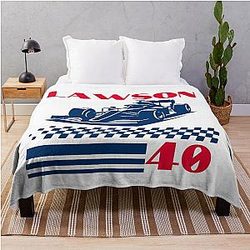 Liam Lawson Red Bull Poster Throw Blanket