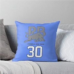 Visa Cash App Liam Lawson F1 Throw Pillow