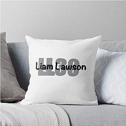 Liam Lawson Racing Bulls Name and Number Throw Pillow