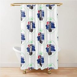 Dogs of the F1 World - Liam Lawson New Zealand Shower Curtain