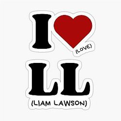 I, love Liam Lawson sticker