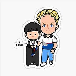 Yuki Tsunoda and Liam Lawson Sticker