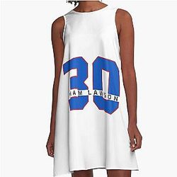 Liam Lawson F1 Racing Bull Number 30 A-Line Dress