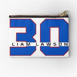 Liam Lawson F1 Racing Number 30 Zipper Pouch