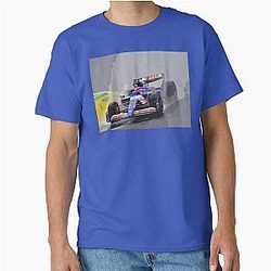 Liam Lawson racing in the rain during the 2024 Brazilian Grand Prix at Interlagos Classic T-Shirt