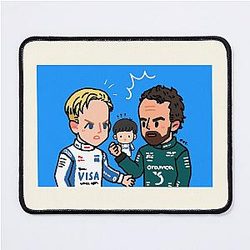 Fernando Alonso Yuki Tsunoda Liam Lawson Mouse Pad