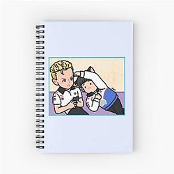Yuki Tsunoda and Liam Lawson Spiral Notebook