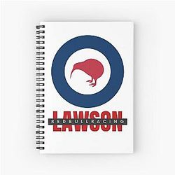 Liam Lawson NEW ZEALAND RED BULL RACING F1 2025 KIWIS Spiral Notebook