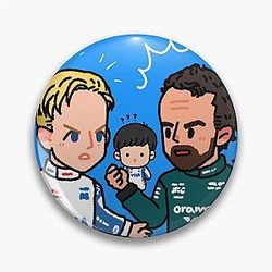 Fernando Alonso Yuki Tsunoda & Liam Lawson Pin