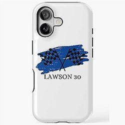 Liam Lawson 30 Flags iPhone Case