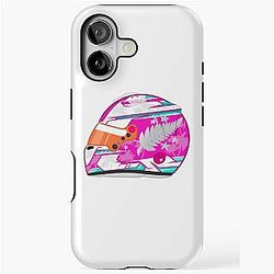 Liam Lawson 2025 Miami Helmet iPhone Tough Case